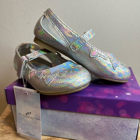 🆕 Disney Frozen ❄️ Toddlers Ballet Flats Dress Up Elsa & Anna Shoes Sz 6 - Picture 9 of 10